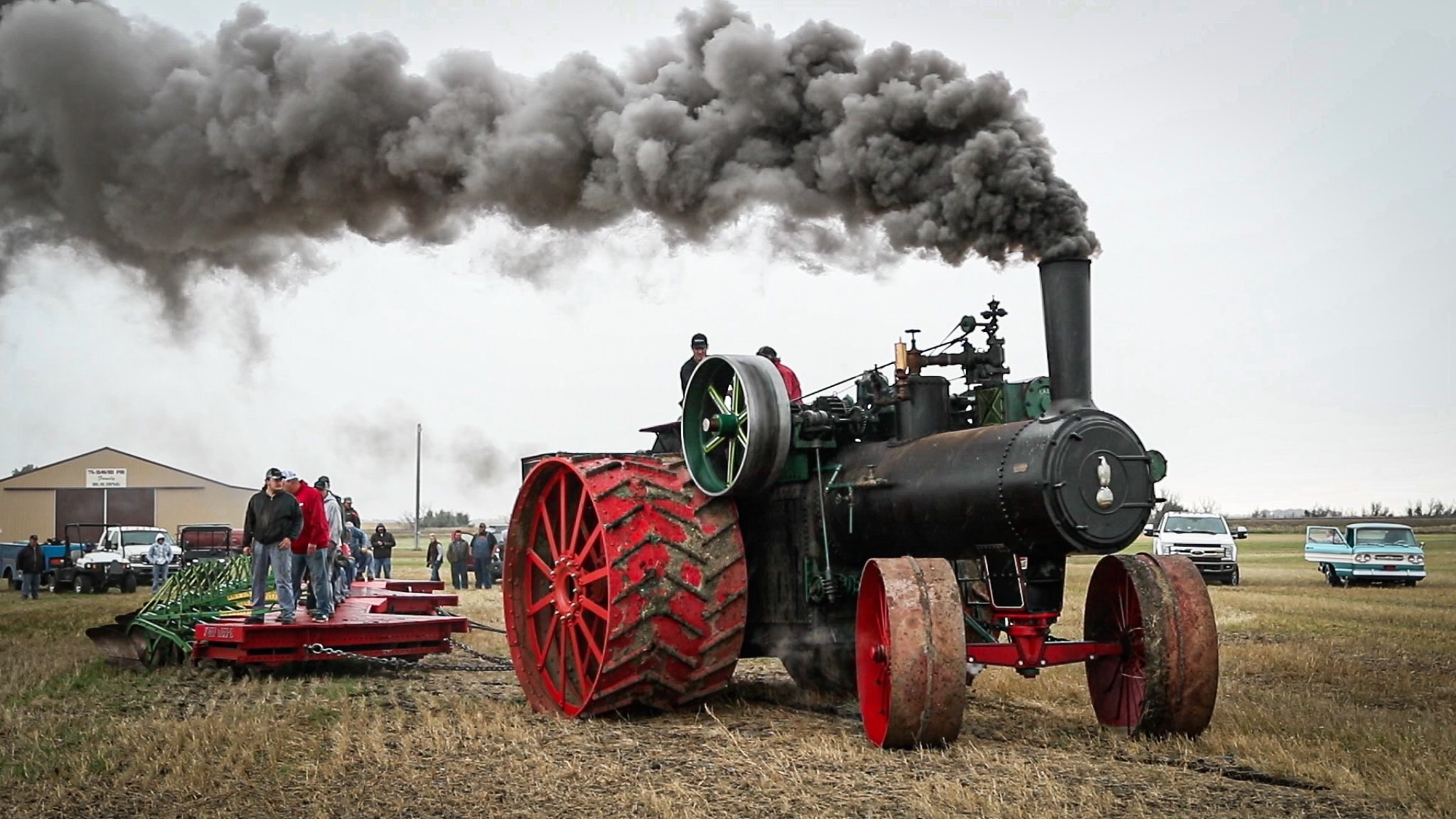 150 HP Case pulling four steam engines up a 13-percent grade at Rollag, Minnesota